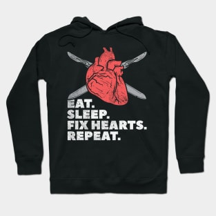 Eat Sleep Fix Hearts Repeat Hoodie